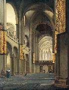 Pieter Jansz. Saenredam The nave and choir of the Mariakerk in Utrecht, seen from the west. Spain oil painting artist
